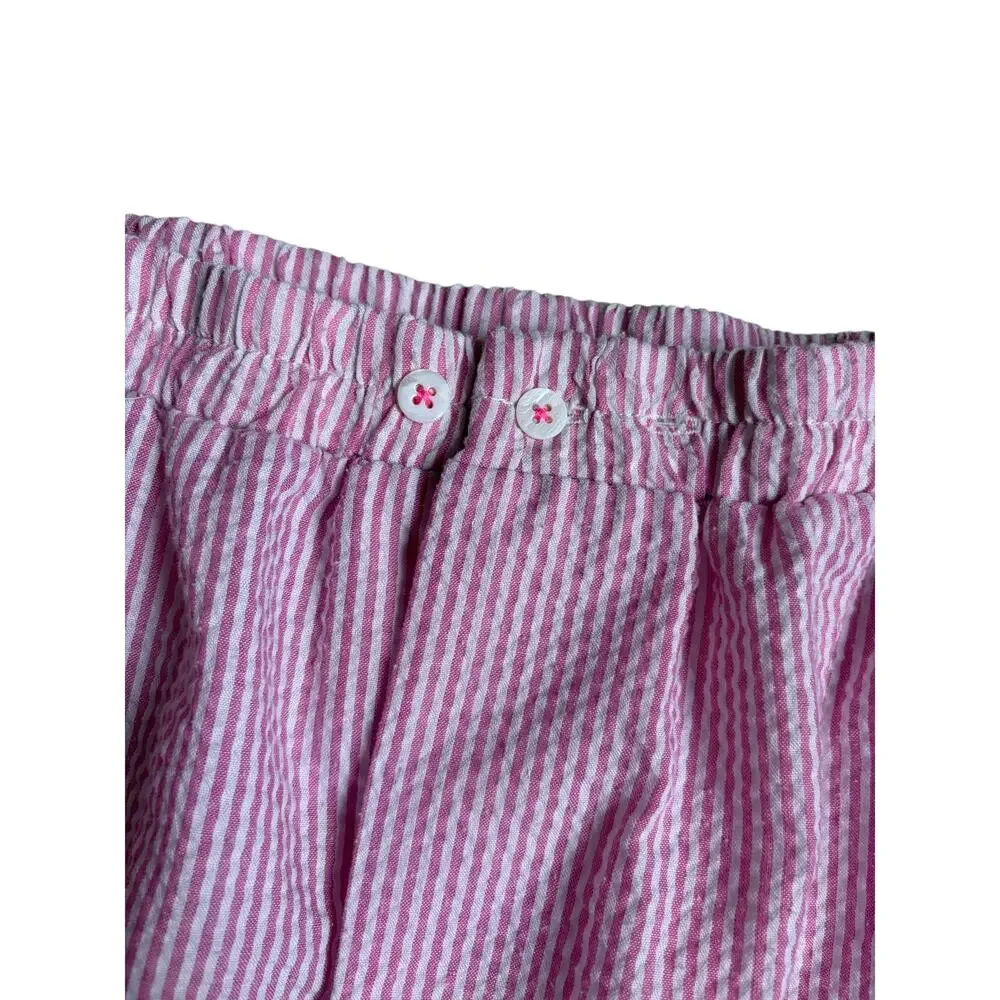 FP Intimately by Free People Seersucker Striped Shorts (Pink & White) - XL